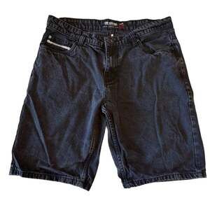 Ecko Unltd. Men's Black Denim Jean Shorts Size 36 Y2K Style